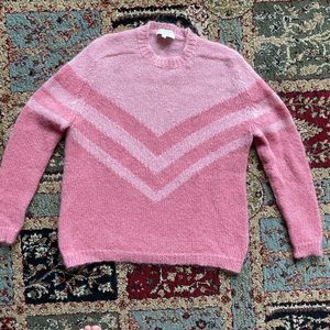 Sézane La Maille Pink Mohair Wool Sweater